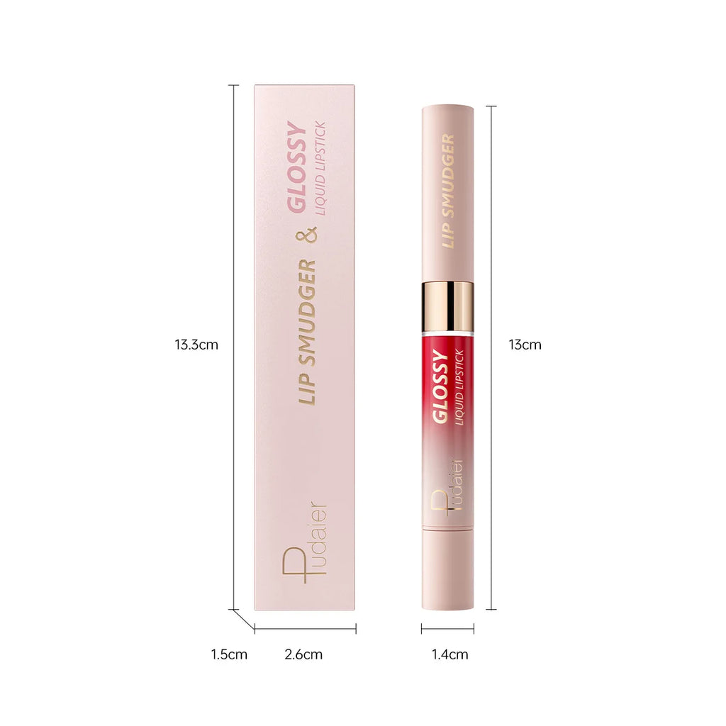 10-Color Double-Headed Lipstick Lip Gloss Moisturizing and Durable Matte Lip Gloss Color-Producing Liquid Lipstick For Makeup