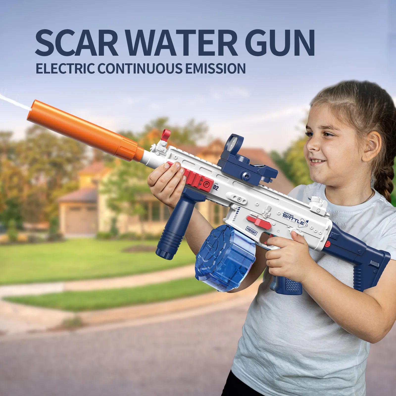 Water Gun Electric Toy High Pressure Full Auto Pool Games Beach Pistol Shooting toy Summer Outdoor Adults Boys Girls Water gun