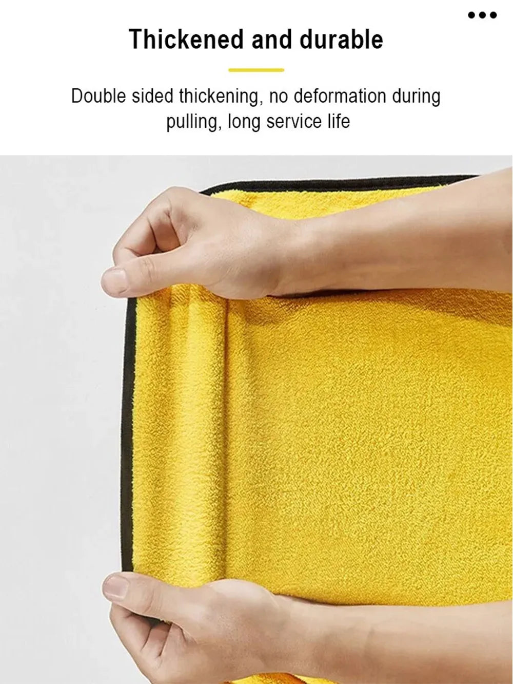 SEAMETAL 3/5/10Pcs Car Wash Microfiber Towel 30x30/60CM Car Cleaning Drying Cloth Hemming Car Care Cloth Car Wash Accessories