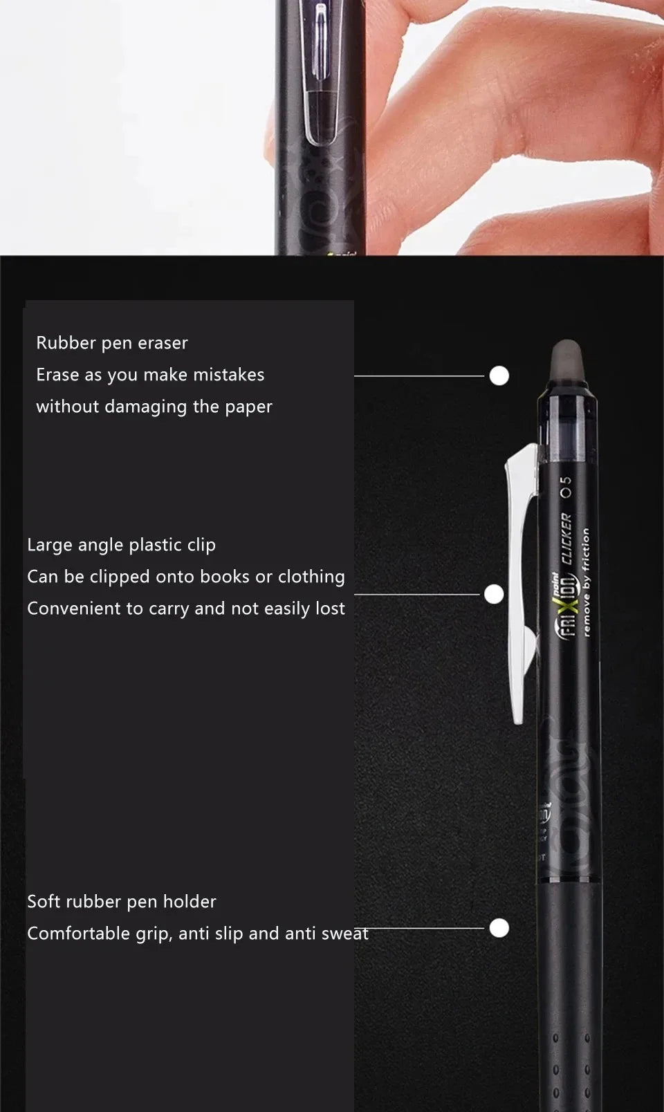 1pcs Japan Pilot Erasable Gel Pen 0.5mm for Writing Juice Up BLRT-FRP5 ST Needle Tip Color Kawaii School Office Stationery