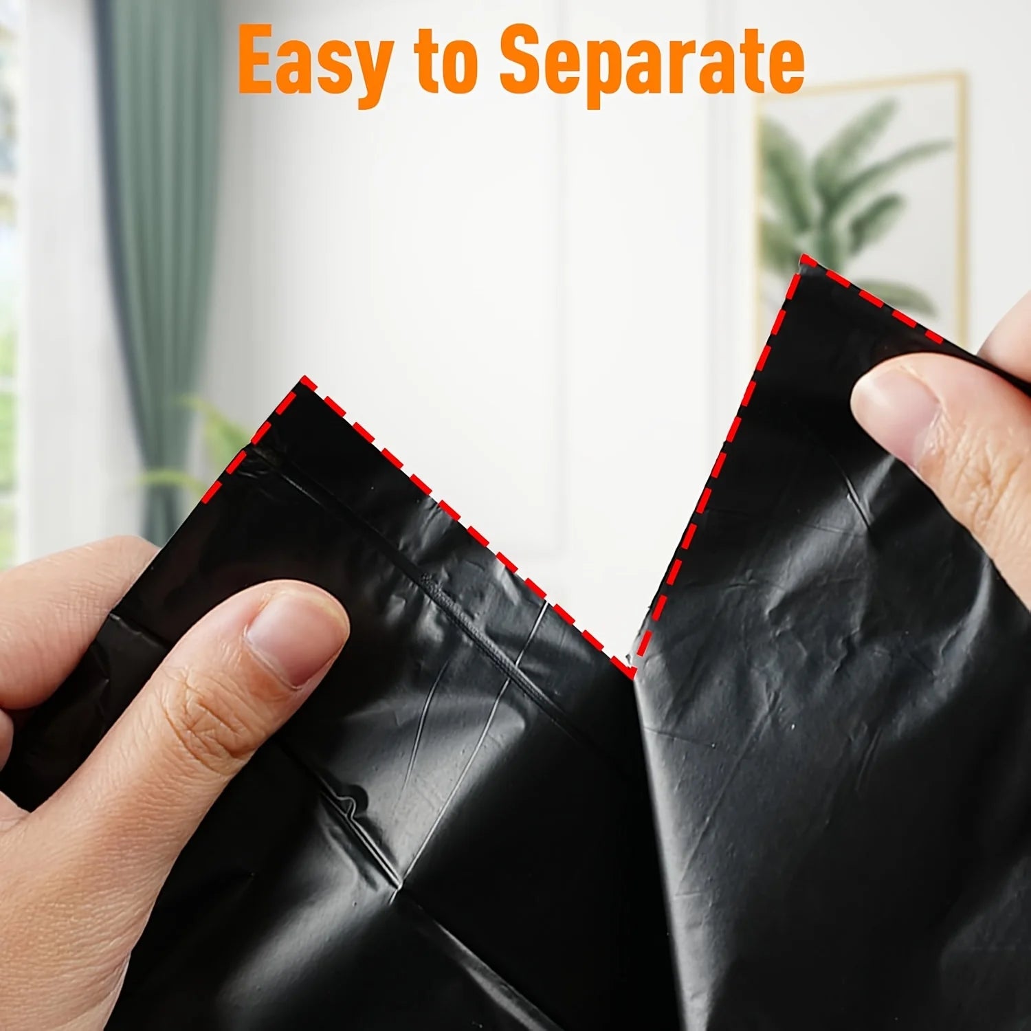1/3/5Rolls 3.6Gallon Drawstring Trash BagsHeavy Duty Bin Liners for Kitchen, Bathroom, Bedroom, Living Room and Office.