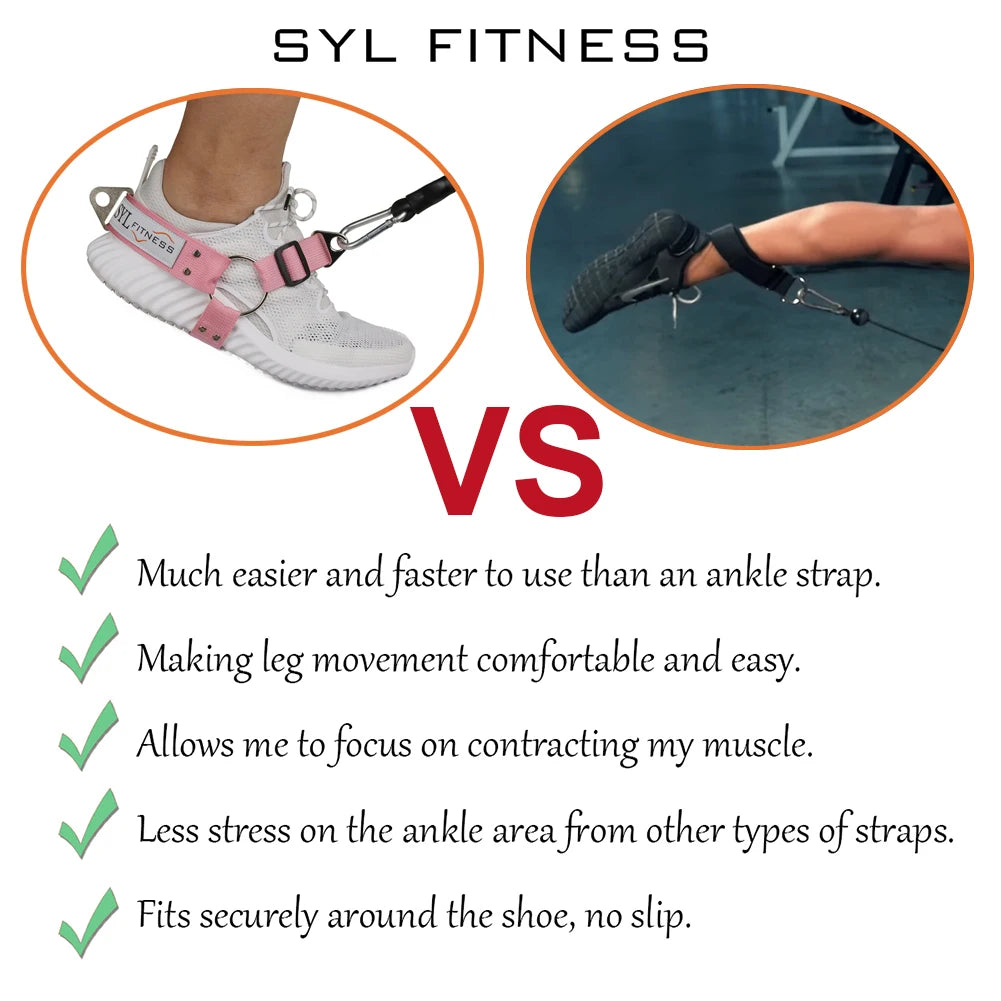 Fitness Glute Leg Buttocks Workout Kickback Strap Shoe Cover Hip Training Device Home Gym Women Men Equipment Portable Non-slip