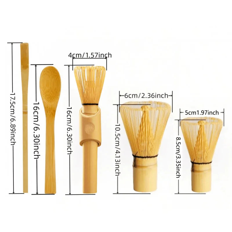 1pcs Handmade Golden Bamboo Matcha Whiskey, Traditional Japanese Matcha Blender - Tea Set Made from Durable and Sustainable