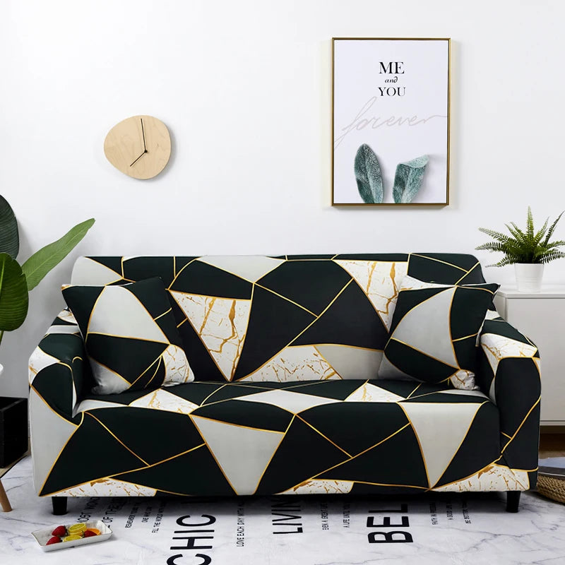 Coolazy Stretch Plaid Sofa Slipcover Elastic Sofa Covers for Living Room funda sofa Chair Couch Cover Home Decor 1/2/3/4-seater