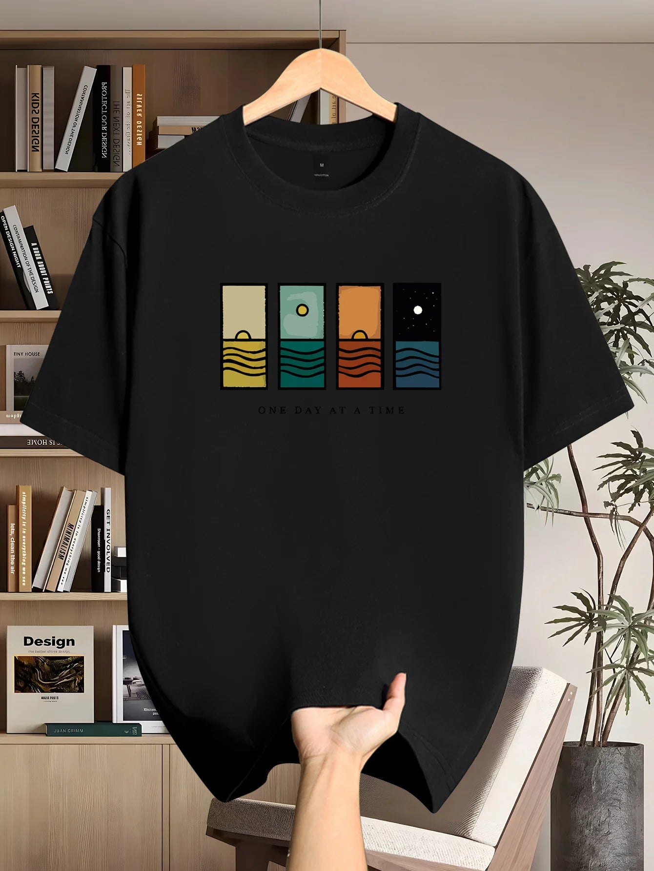Men's Printed Short-Sleeved T-Shirt - Trendy Fashion T-Shirt for Men in European and American Sizes - Summer Breathable T-Shirt