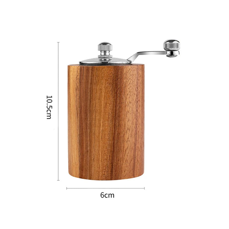 Manual Salt Pepper Grinder Wooden Spice Coffee Seasoning Adjustable Handmade Kitchen Grinding Gadgets