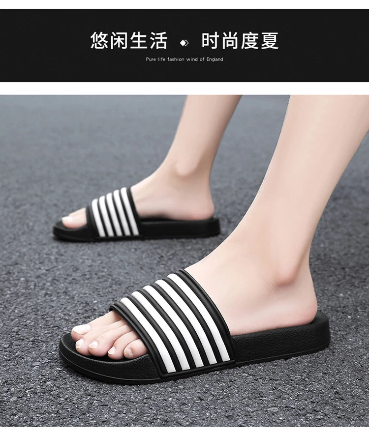 Stylish casual sports men's shoes Light outdoor beach sandals plus size breathable wading slippers Bathroom Family men