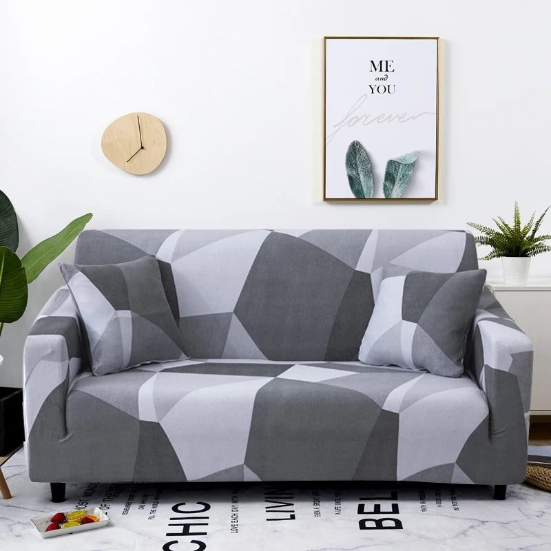Coolazy Stretch Plaid Sofa Slipcover Elastic Sofa Covers for Living Room funda sofa Chair Couch Cover Home Decor 1/2/3/4-seater