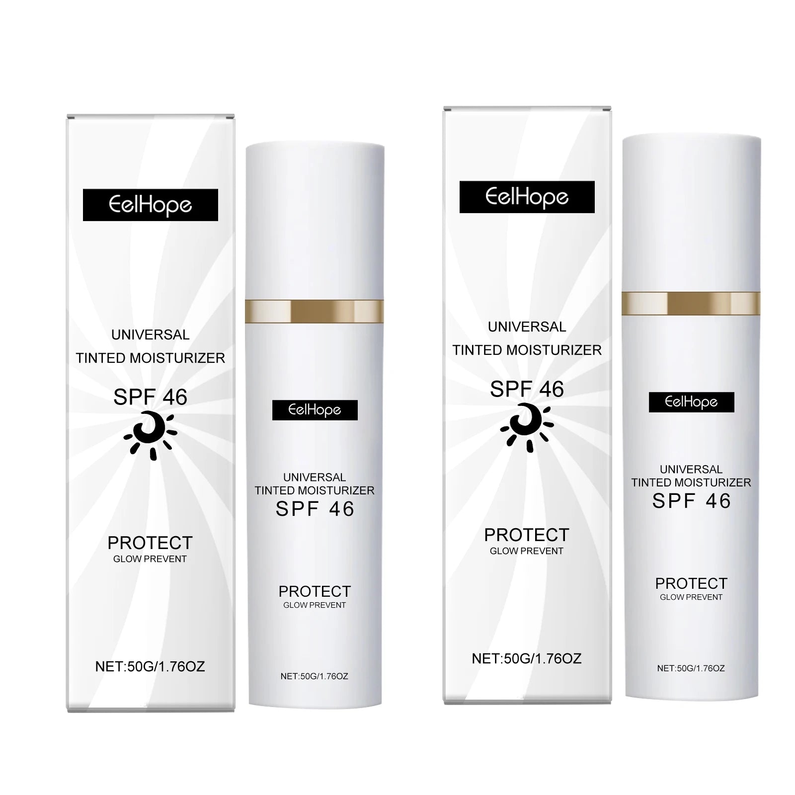 Sunscreen Tinted Moisturizer EELHOPE Lightweight Non Greasy Brightening Skin Tone Long Lasting Sun Protection For Daily Outdoor