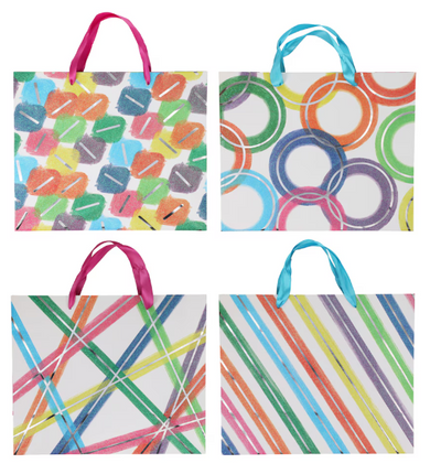 Large All Occasion Gift Bags, 12x10x4.5 in.