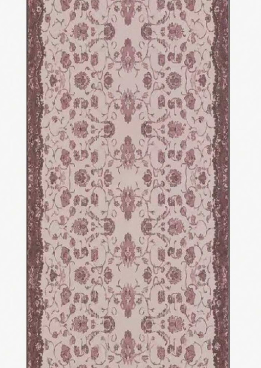 Elegant Floral Chiffon Hijab – Dusty Mauve Rose Print