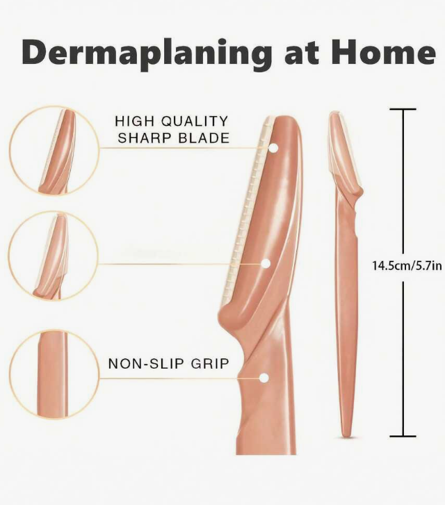 Precision Dermaplaning Facial Razor – At-Home Hair & Exfoliation Tool