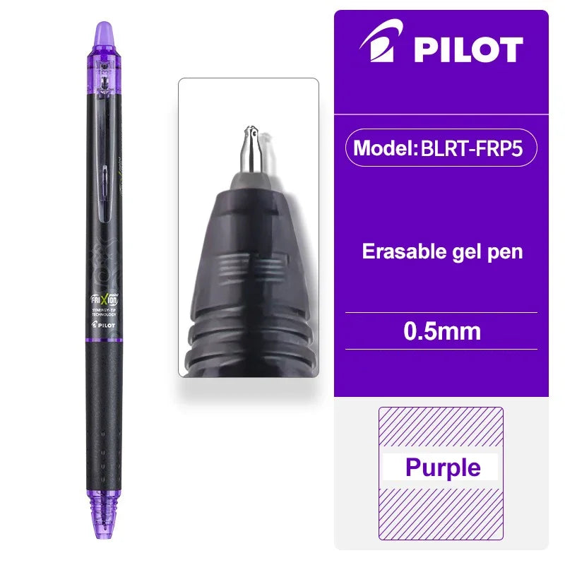 1pcs Japan Pilot Erasable Gel Pen 0.5mm for Writing Juice Up BLRT-FRP5 ST Needle Tip Color Kawaii School Office Stationery