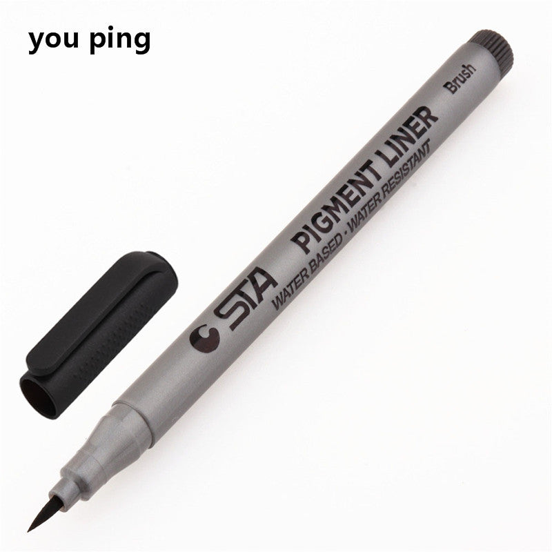 Waterproof Art Markers Brush Pen Sketch Drawing comics Pigment Line Pens  Office  School Stationery Supplies