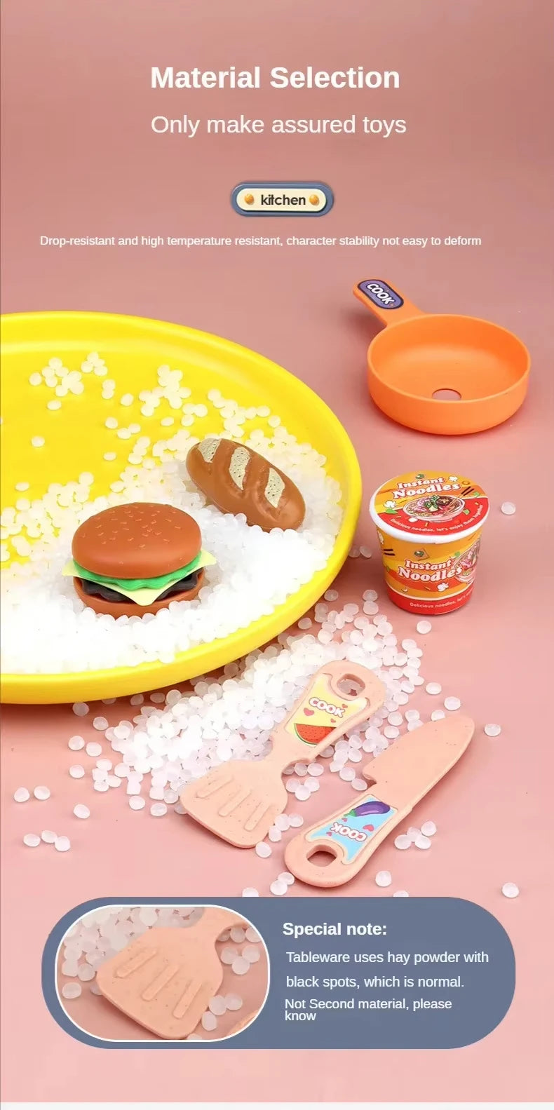 Kids Kitchen Play Set Water Spray Light Sound Electronic Stove Simulated Cooking Dining Table House Play Toy Gifts for Girls Boy