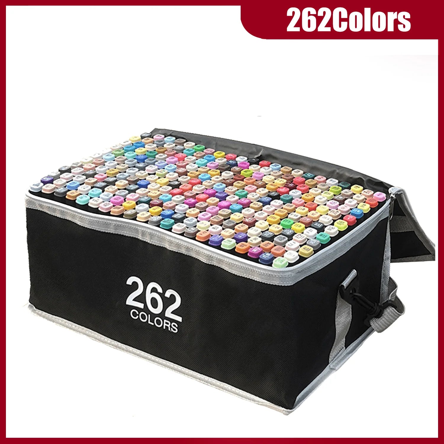 24-262 Colors Alcohol Drawing Markers Dual Tip Permanent Art Sketch Markers for Illustration School Supplied Christmas Gifts