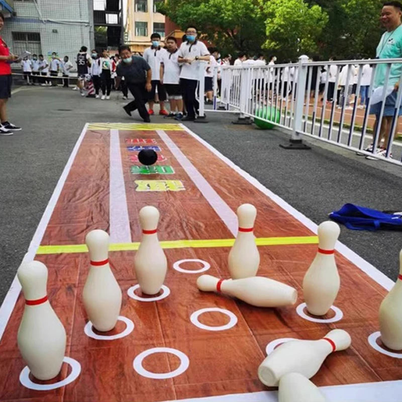 Kids Bowling Set Party Game Sports Toys Ball And Pins Bowling Toy Plastic Funny Bowling Set Kids Indoor Ball Family Game TMZ