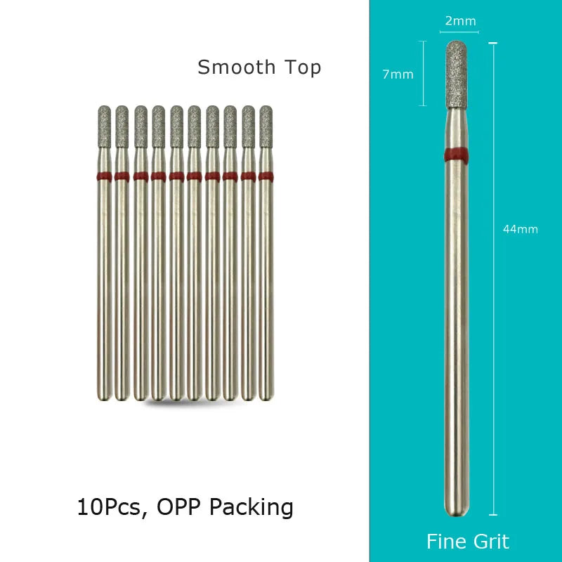 HYTOOS Nail Drill Bits Diamond Cutters for Manicure Cuticle Burr Milling Cutter for Pedicure Nails Accessories Tools