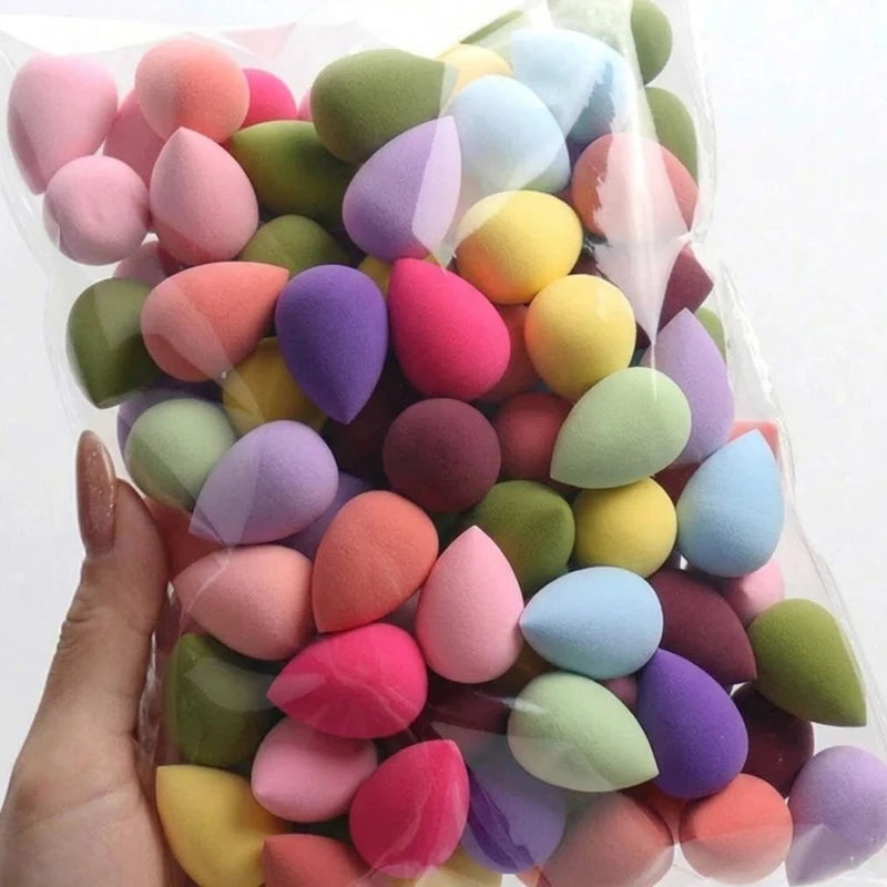 20PCS  Mini Finger Puff Beauty Cosmetic Foundation Cosmetic Sponge Makeup Blender Suitable For Cream & Powder Concealer