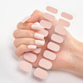 16p solid color stickers nail art supplies European and American simple decals oil film decals press on nails stickers designer