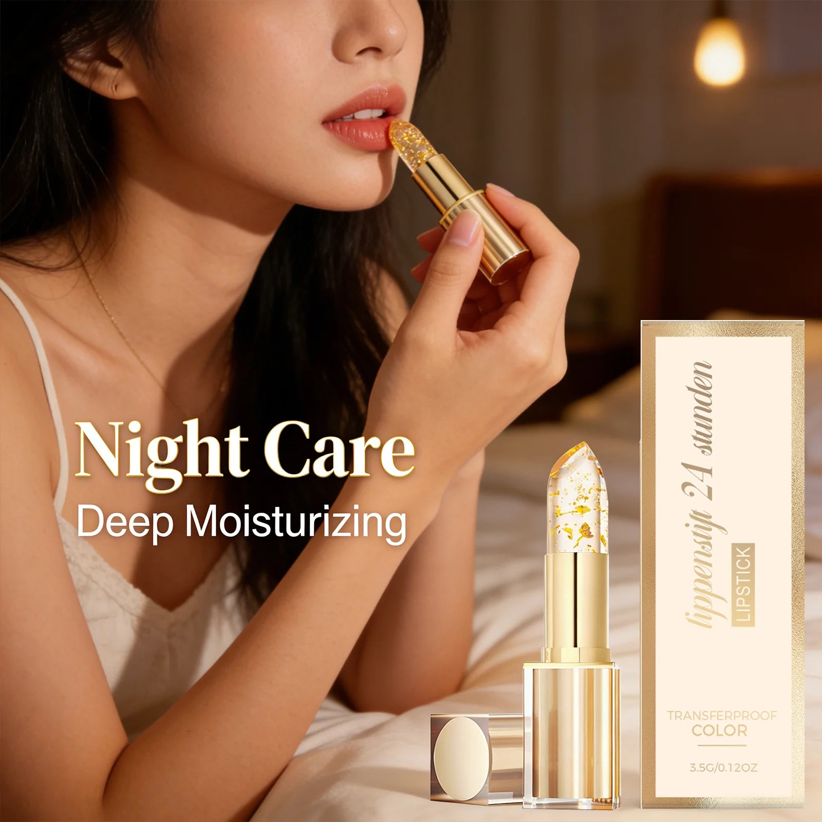 Color Lipstick Nourishing Lips Skin Brightening Enhance Texture Lightweight Long-Lasting Color Suitable for Various Skin Tones