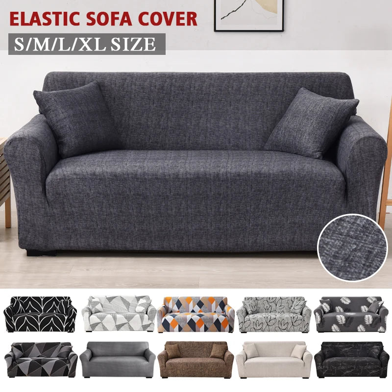 Coolazy Stretch Plaid Sofa Slipcover Elastic Sofa Covers for Living Room funda sofa Chair Couch Cover Home Decor 1/2/3/4-seater