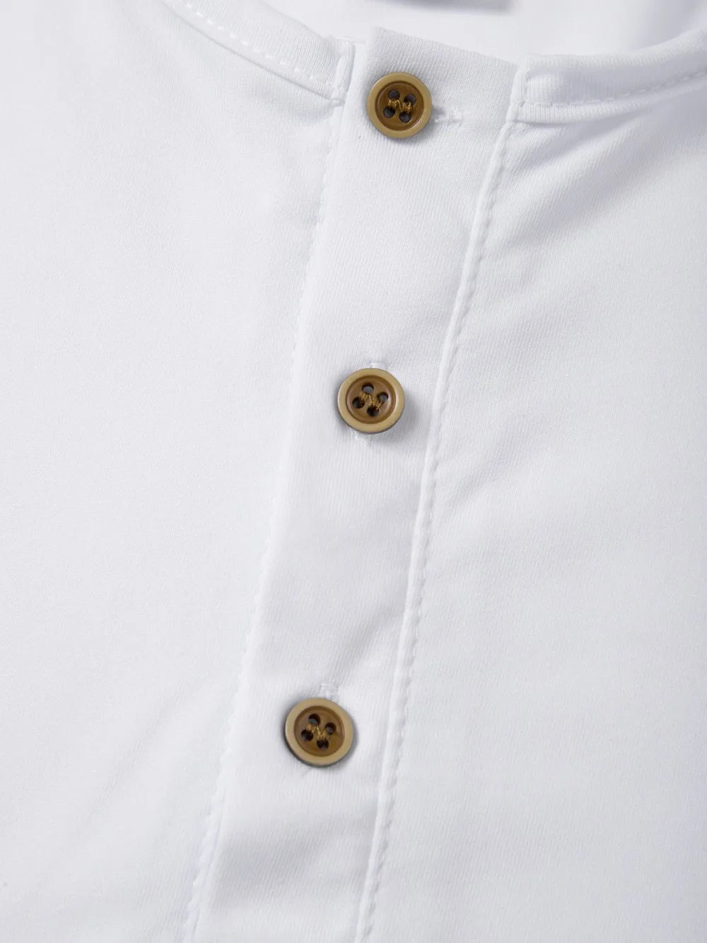 Men's T Shirt Autumn Button Long Sleeve Henley Neck T-Shirt Solid Color Casual Breathable Versatile Tops Fashion Slim T-Shirts