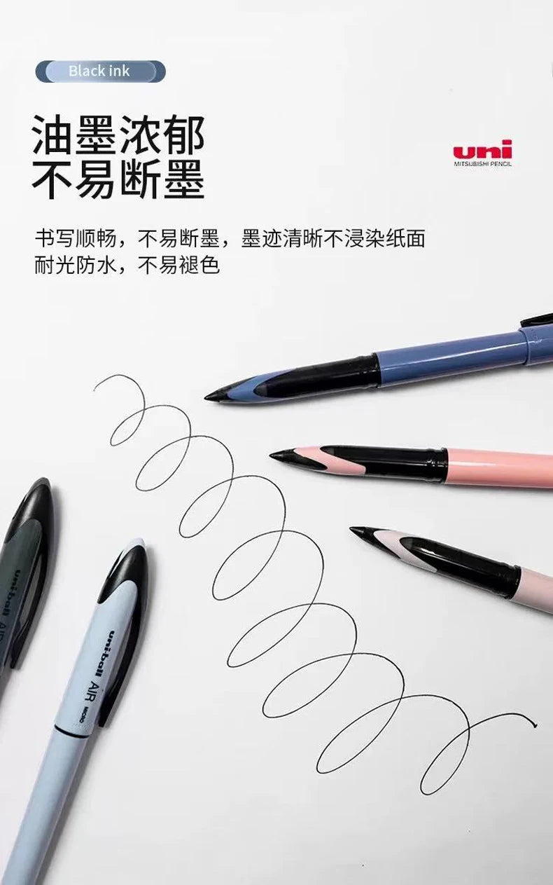 Japan Uniball Gel Pen AIR Straight Liquid Signature Pen UBA-188 Black Technology 0.5/0.7mm Free Writing School Supplies