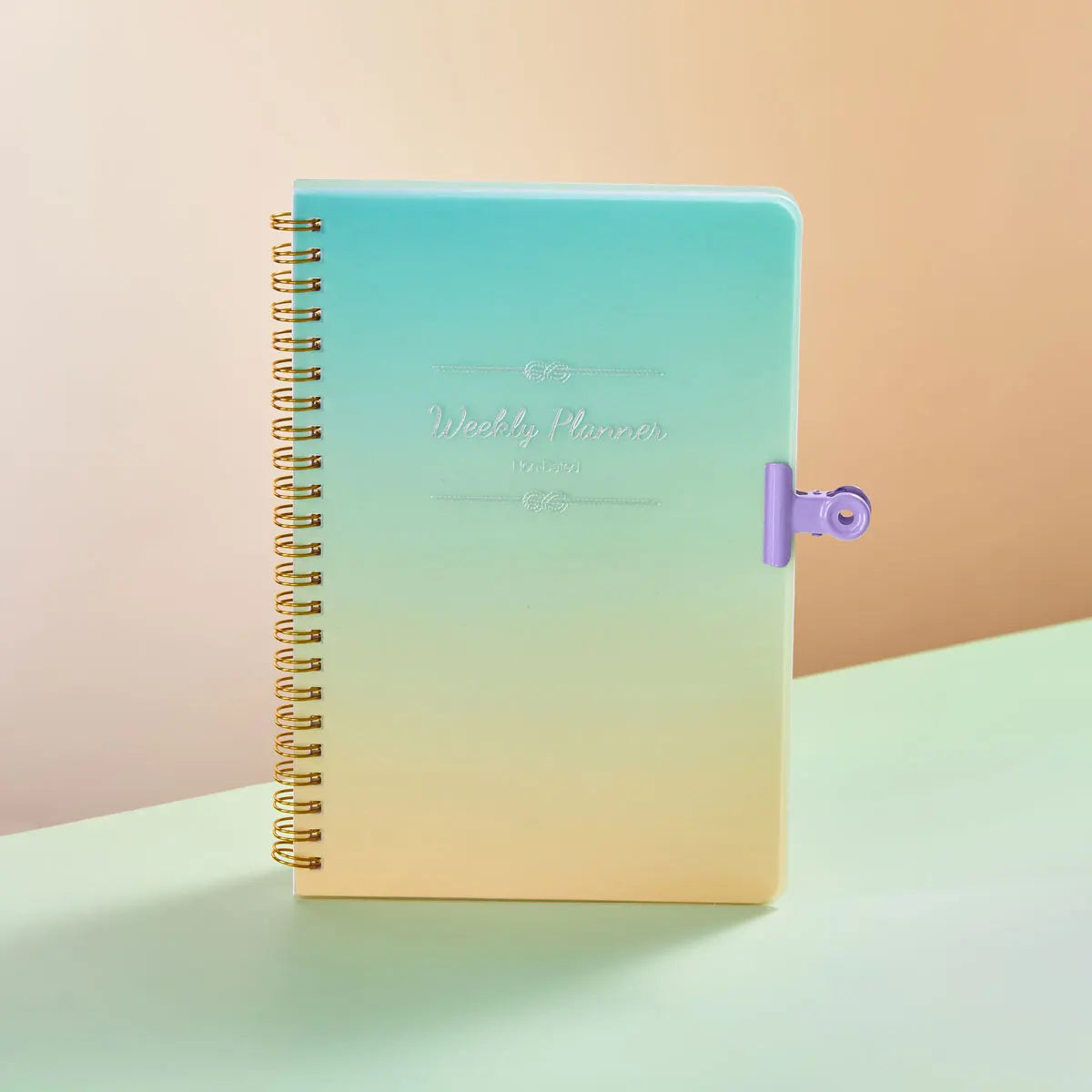 52 Weeks Weekly Planner Notebook A5 Undated Spiral Agenda Daily Student Schedules Journal Stationery Office School Supplies