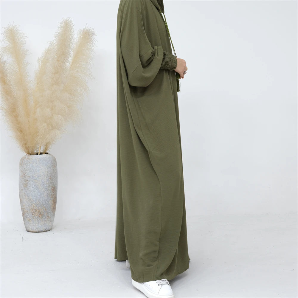 Ramadan Niqab Khimar Muslim Abaya Damen Dubai Turkey Islam Prayer Clothes Women Jilbab Modest Dress Kaftan Robe Femme Musulmane