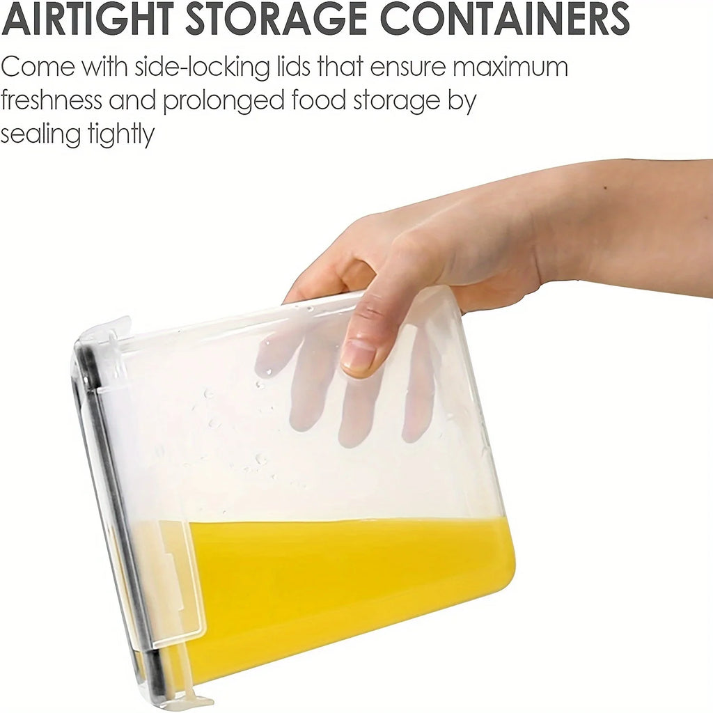 6Pcs Airtight Food Storage Containers Kitchen Pantry Storage Containers For Sugar, Flour And Baking Supplies Kitchen Accessories