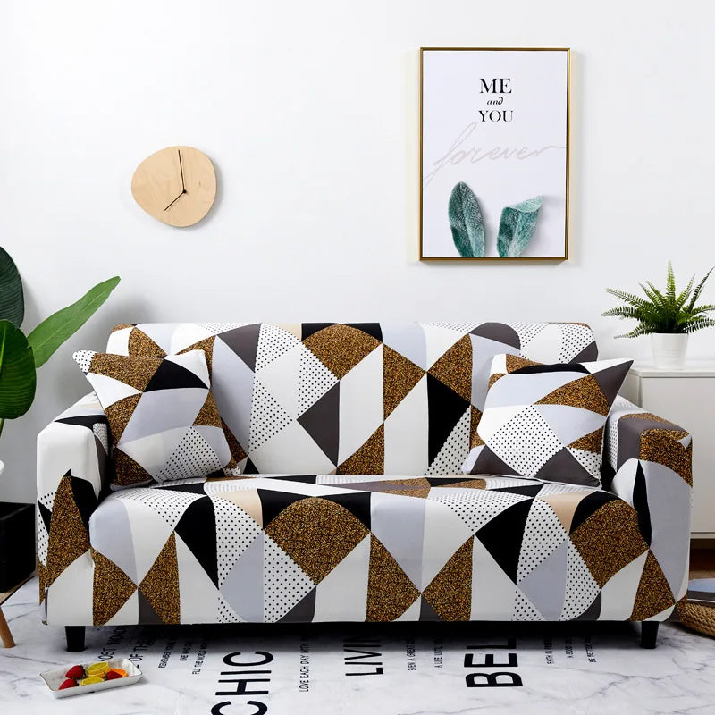 Coolazy Stretch Plaid Sofa Slipcover Elastic Sofa Covers for Living Room funda sofa Chair Couch Cover Home Decor 1/2/3/4-seater