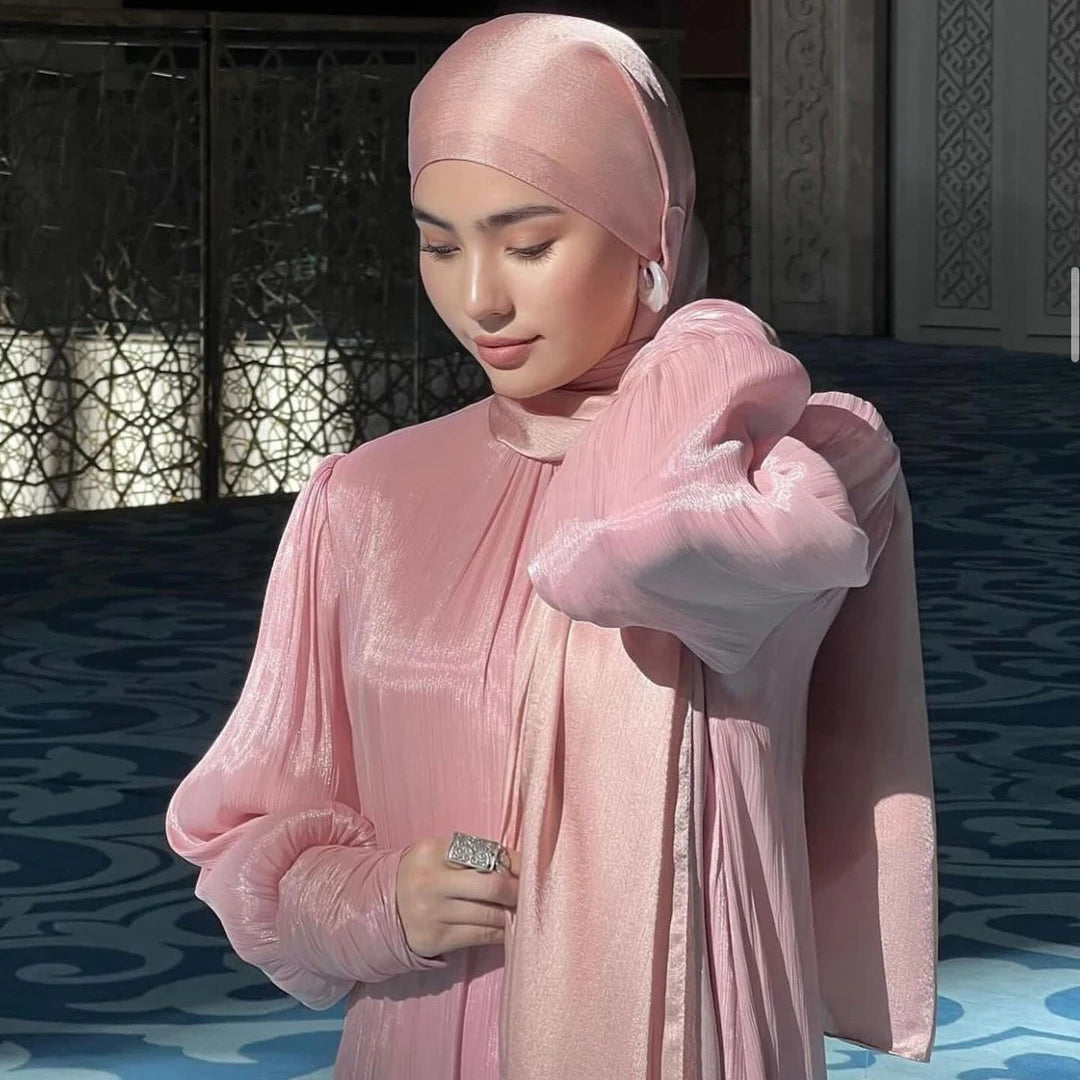 Hotsale Light Weight Plain Shimmery Chiffon Crepe Crinkle Shawl Malaysia Solid Color Glitter Shiny Shimmer Hijab Scarf Women