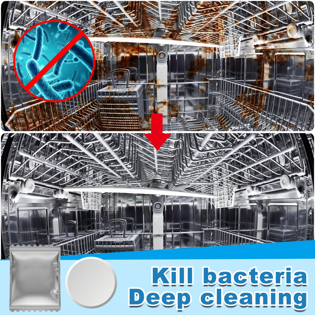 Dishwasher Cleaner Strong Oil Stain Removal Descaling Detergent Tablets Kitchen Cleaning Tools for Dishwasher Washing Machine