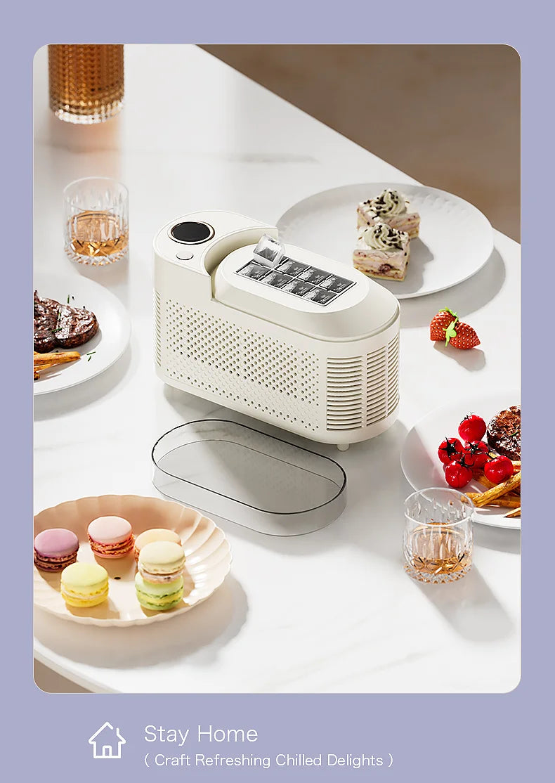 Mini Ice Maker Machine Portable Countertop Ice Cube Maker for Home Office Camping Car RV Small Ice Making Machine 12V 220V