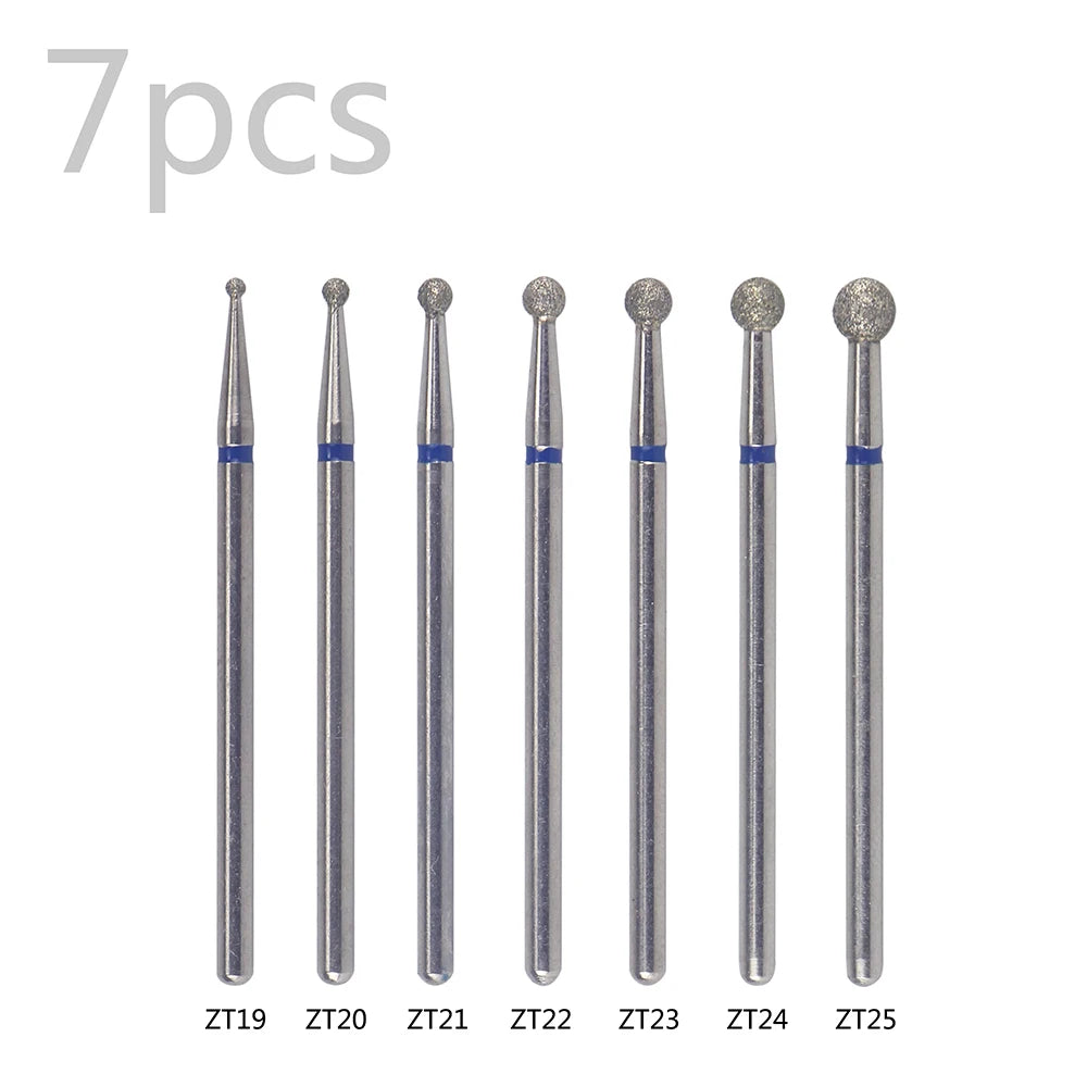 Diamond Nail Drill Bits, 3/32 Inch Cuticle Bit for Nail Drill,Drill Nails Manicure Pedicure Remover Tools for Acrylic Gel Nails
