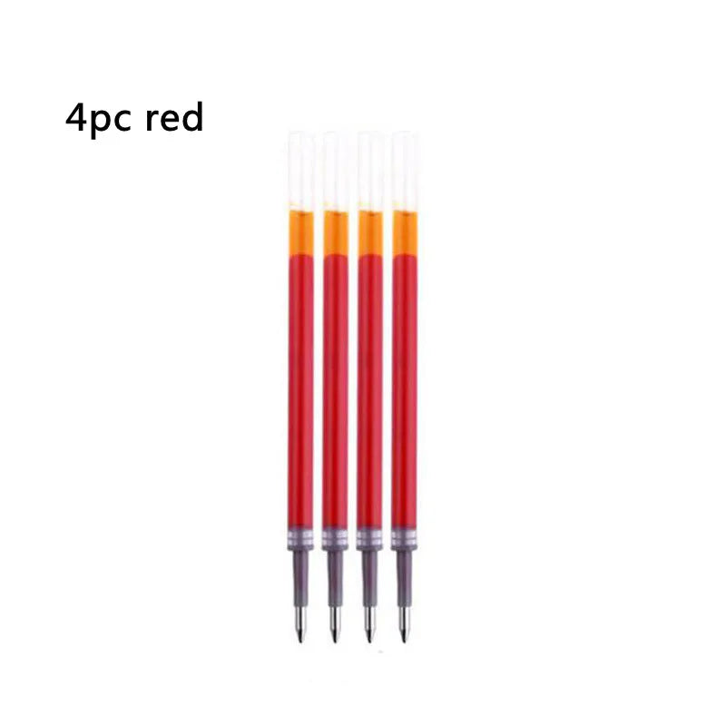 1Pc Ball point Pen + 4pc Refills Bullet 0.5mm Matte Red Roller ball Pen School Office Supplies Stationery Ink Pen S