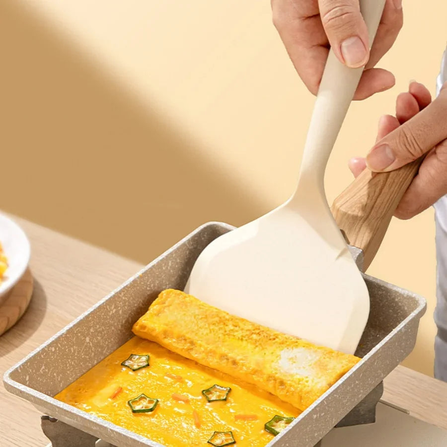 1pc Silicone Pancake Shovel Non-stick Pan Special Kitchen Utensils Household Spatula High Temperature Resistance