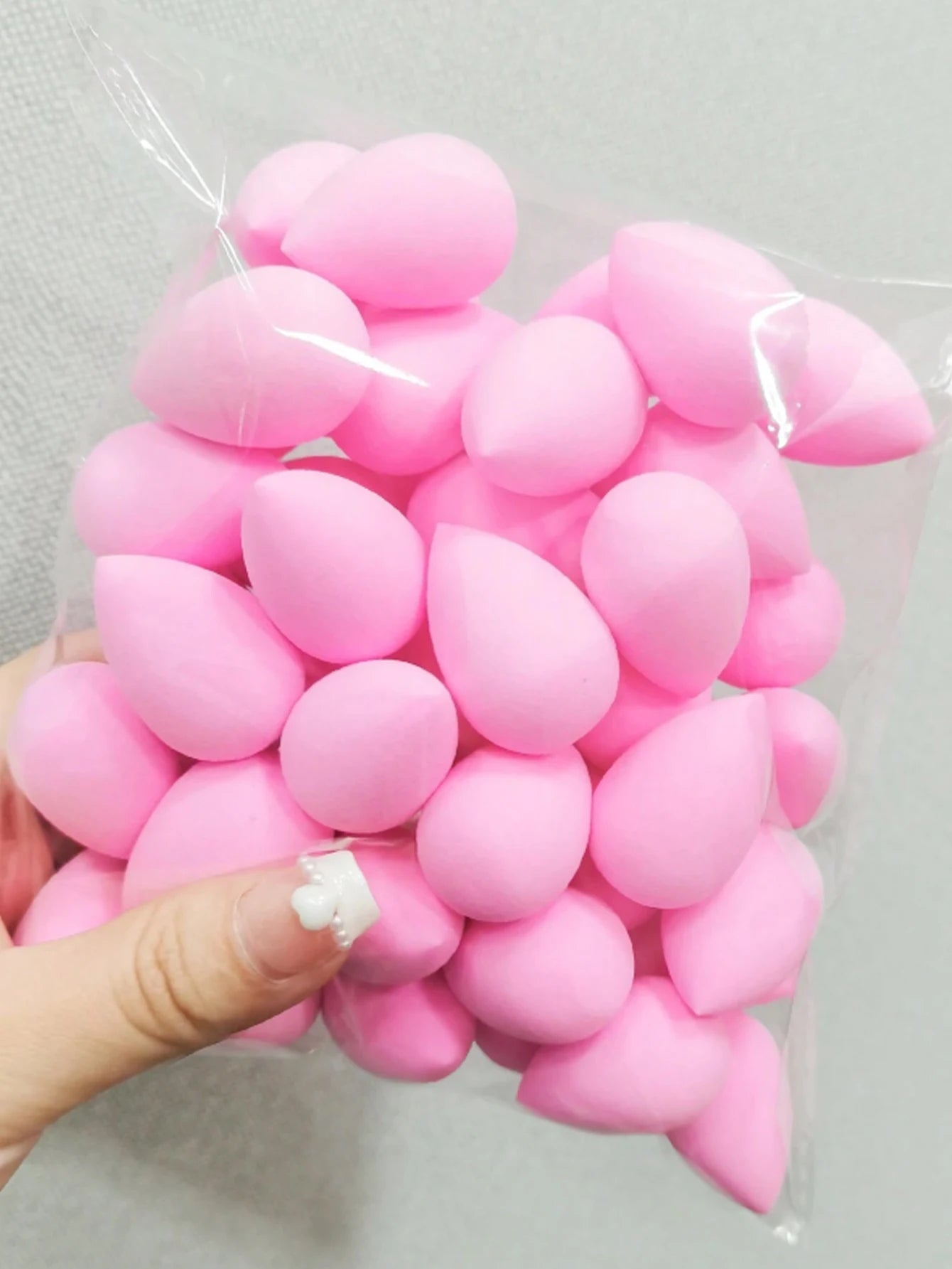 20PCS  Mini Finger Puff Beauty Cosmetic Foundation Cosmetic Sponge Makeup Blender Suitable For Cream & Powder Concealer