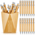 10PCS Bamboo Ballpoint Pen Stationery Party Pens Office School Supplies Business Gifts