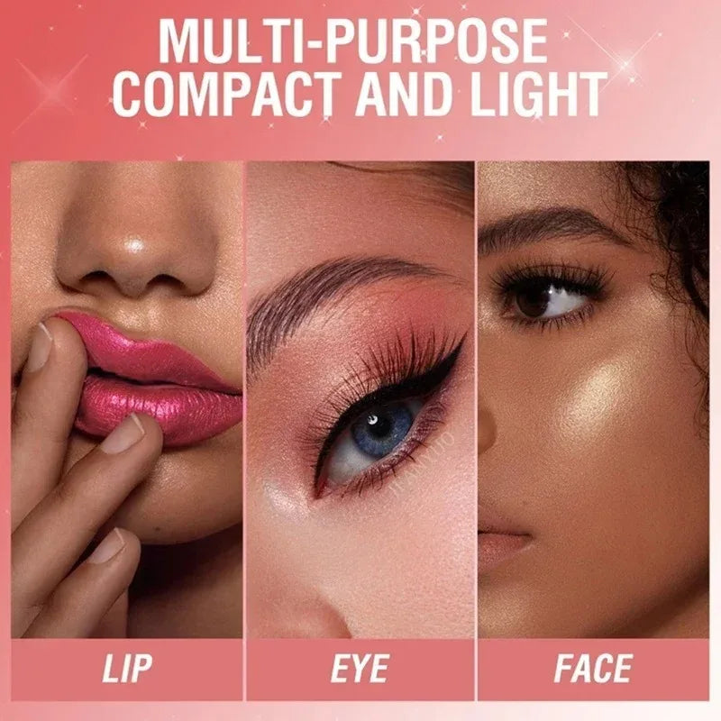 10 Colors 3 in 1 Pearlescent Lipstick Long Lasting Moisturizing Sparkling Quicksand Gold Lip Gloss Pearl Shimmer Sexy Lip Makeup