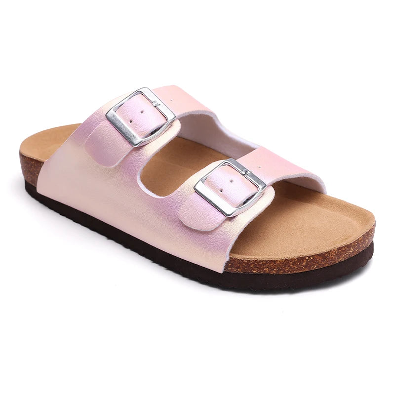 Kidmi New Women Sandals With Three Straps Summer Nonslip Sandals Casual Ladies Beach Sandals Soft Holiday Pool Cloud Sandals