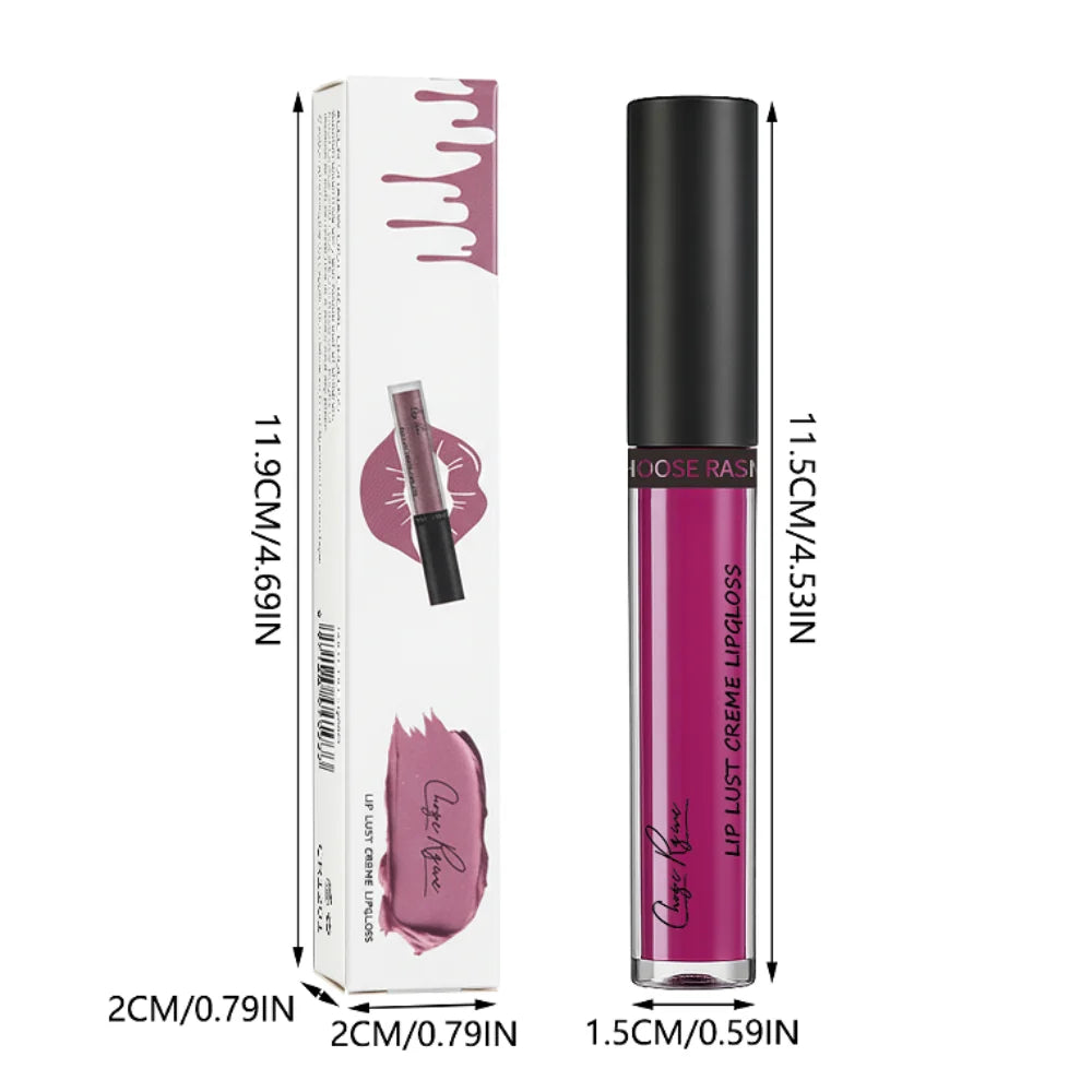 12 Colors Sexy Women Lipstick Waterproof Long Lasting Moist Lip Gloss Vivid Colorful Lipgloss Women Makeup maquiagem