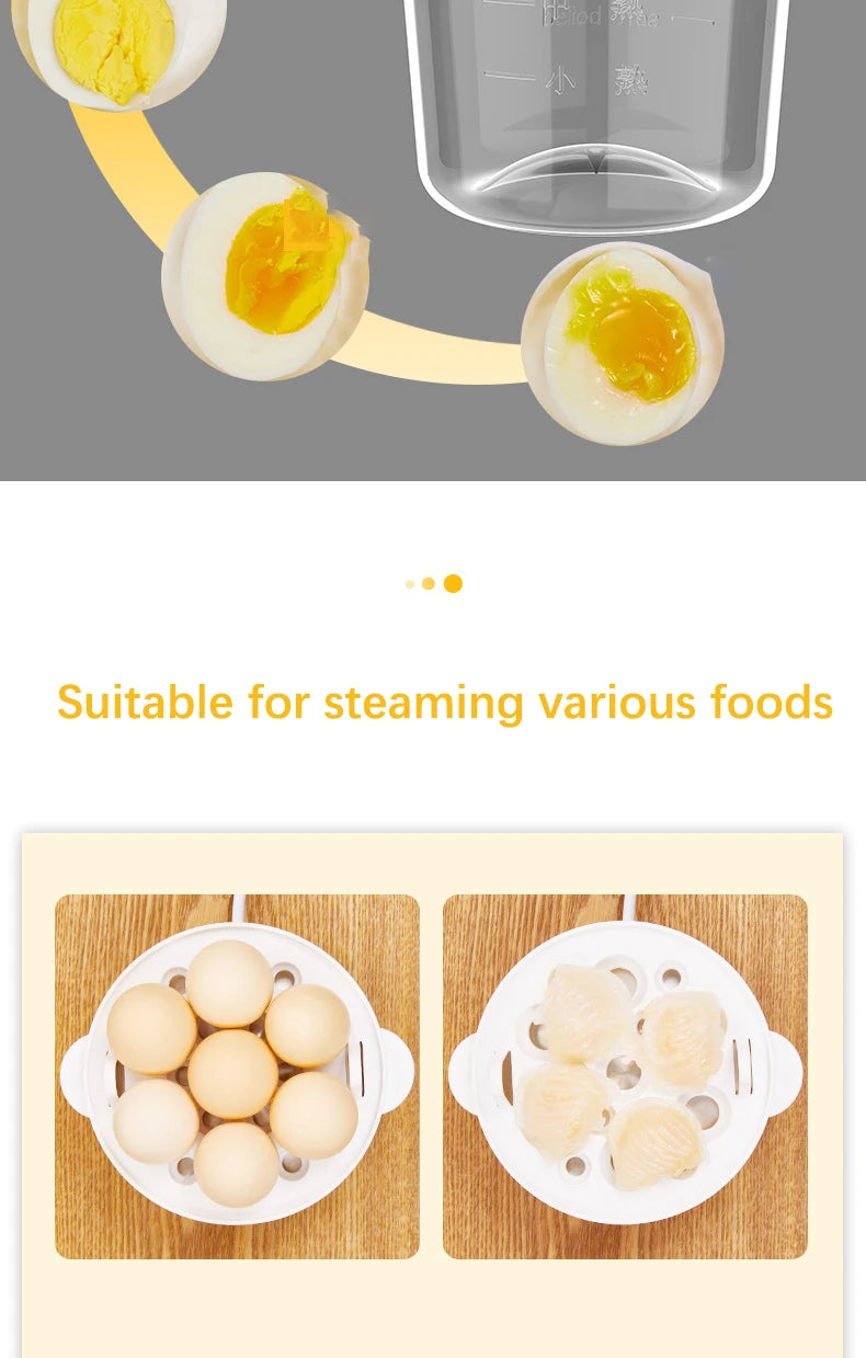 Multifunction Electric Egg Cooker Double Layers Egg Boiler Corn Milk Rapid Breakfast Cooking Egg Steamer Appliances Kitchen