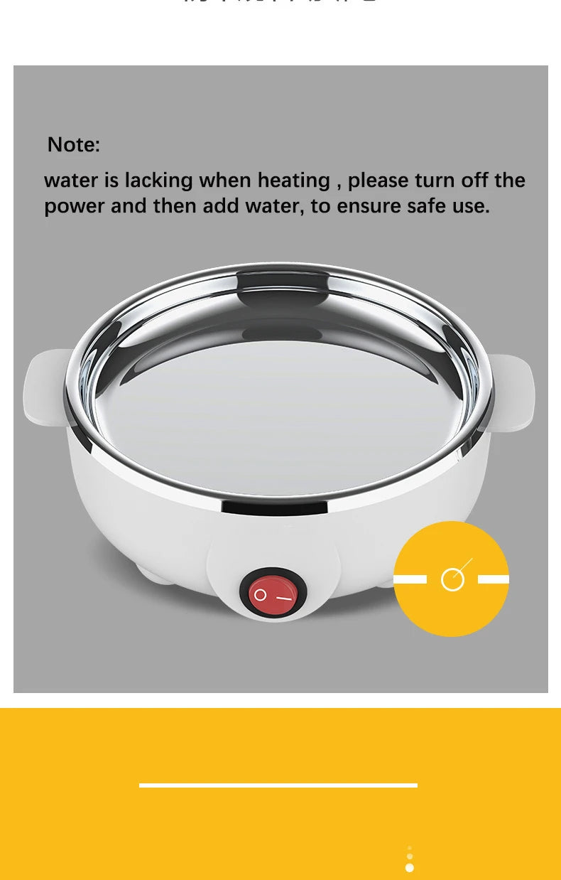 Multifunction Electric Egg Cooker Double Layers Egg Boiler Corn Milk Rapid Breakfast Cooking Egg Steamer Appliances Kitchen