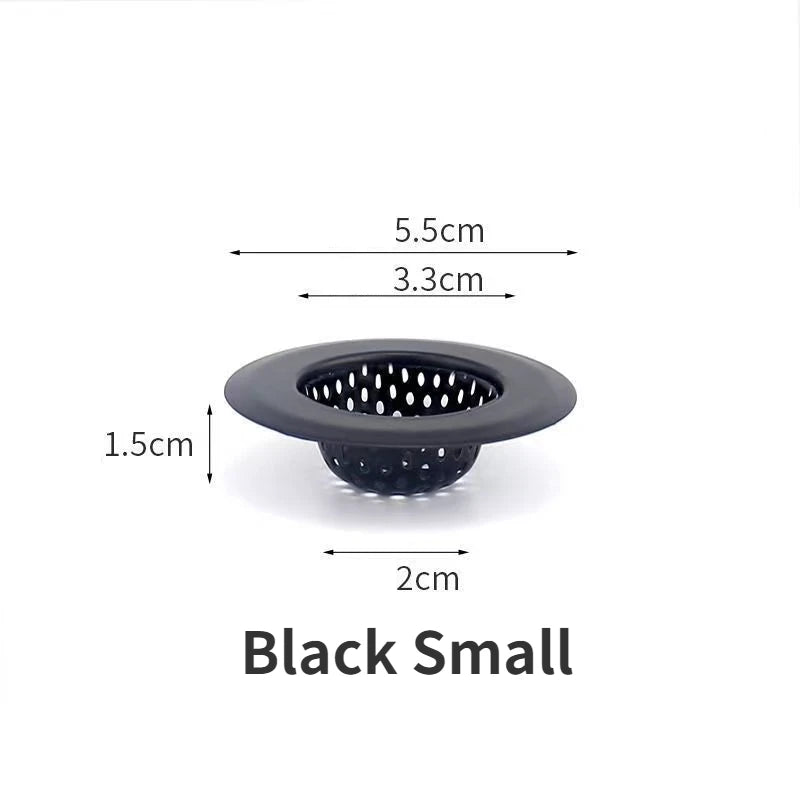Stainless Steel Sink Filter Mesh Shower Floor Drain Hair Catcher Stopper Food Slag Drainer for Kitchen Bathroom Accessories