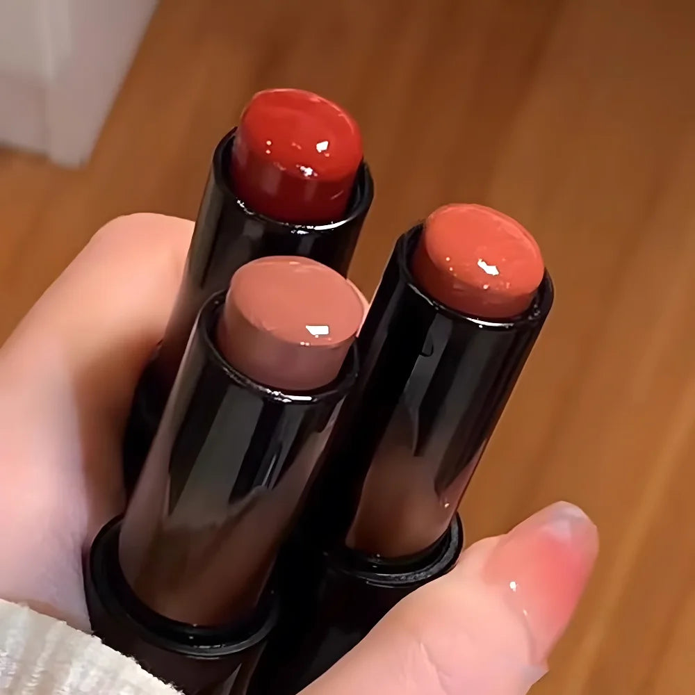 Glossy Mirror Lipstick – Red Brown Shade, Moisturizing, Waterproof, Long-Lasting, Unisex, Perfect for Holiday & Party Makeup