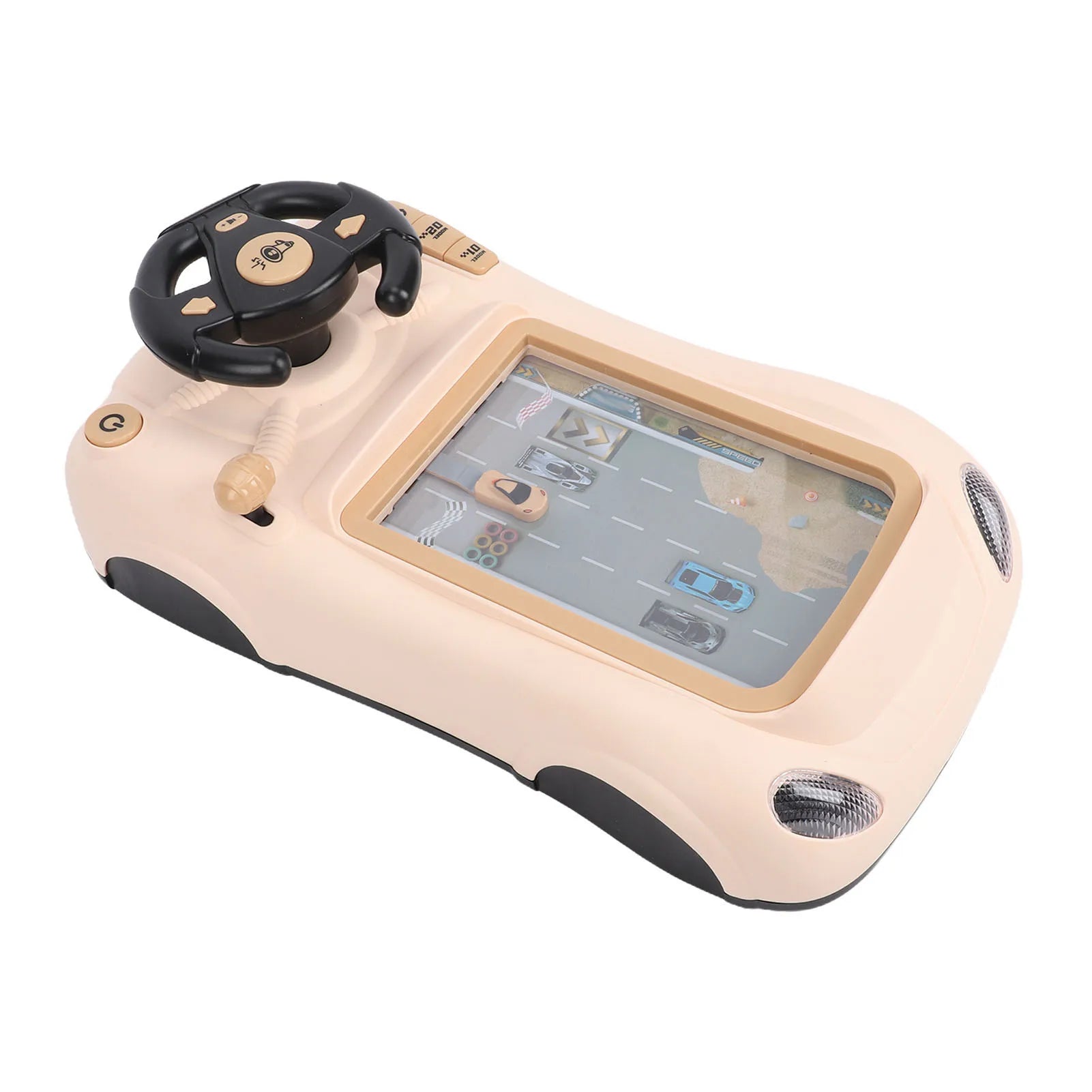Kids Steering Wheel Racing Car Toy Car Racing Adventure Toy with Steering Wheel Interactive Simulated Driving Racing Car Game