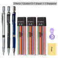 2.0mm Mechanical Pencil With Black/Color Lead Refill Automatic Pencil Art Drawing Painting Sketching School & Office Stationery