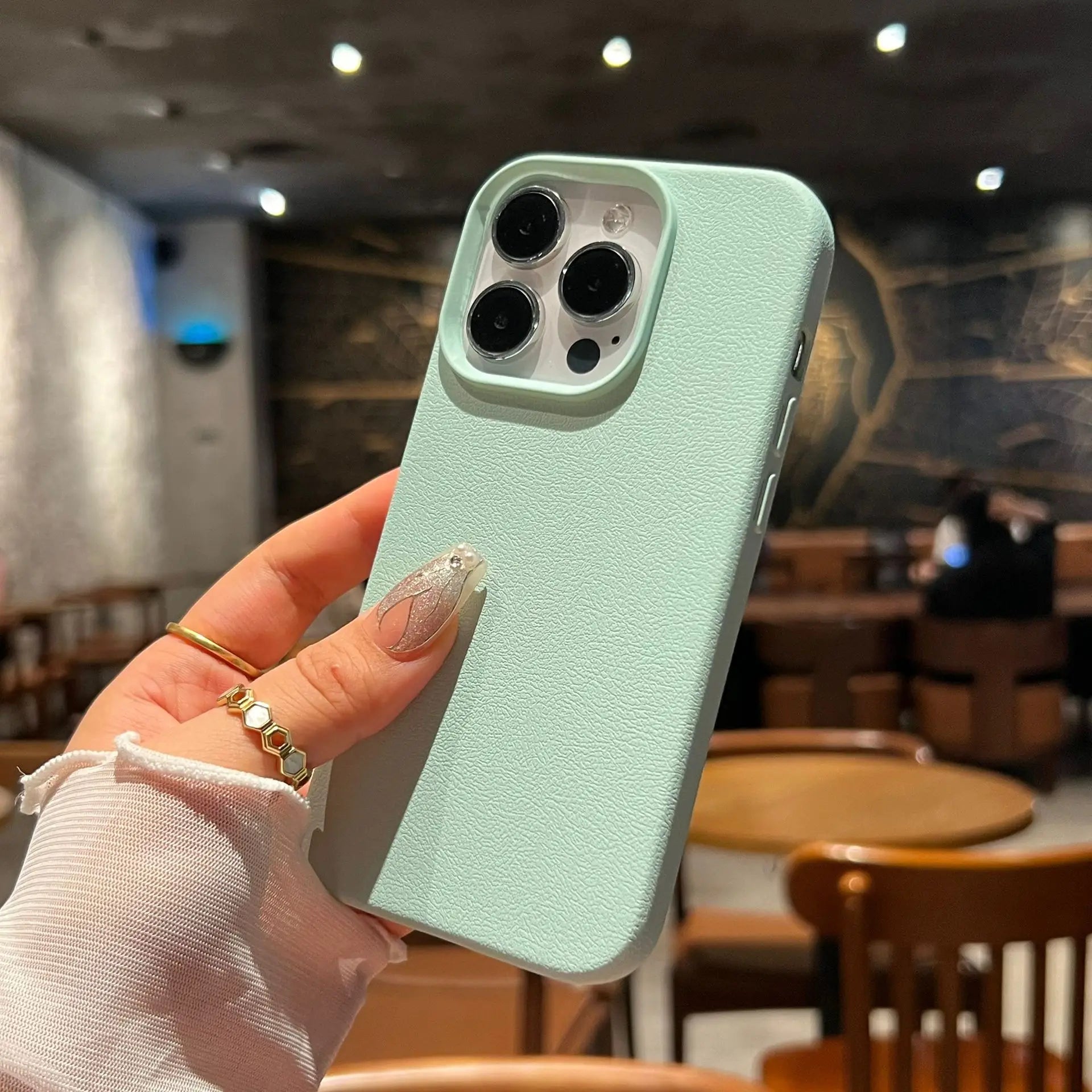 Luxury Silicone Litchi Lines Leather Phone Case For iPhone 17 16 15 14 13 12 11 Pro Max X XS XR Plus Soft Shockproof Full Cover